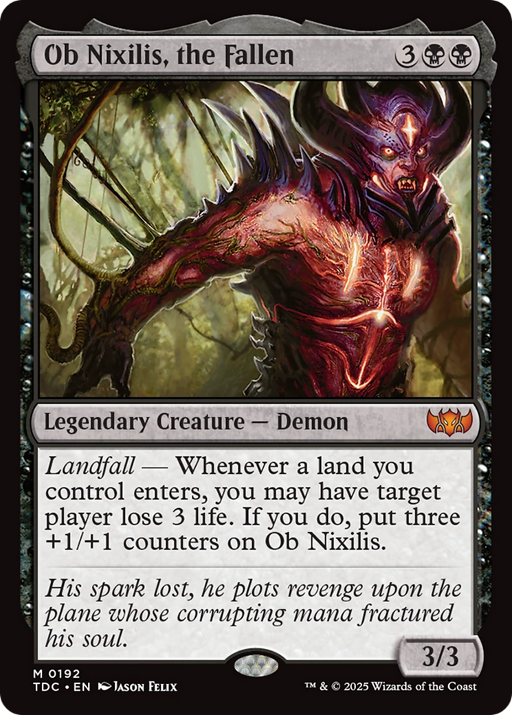 Ob Nixilis, the Fallen [Tarkir: Dragonstorm Commander] | Gaming Infinity