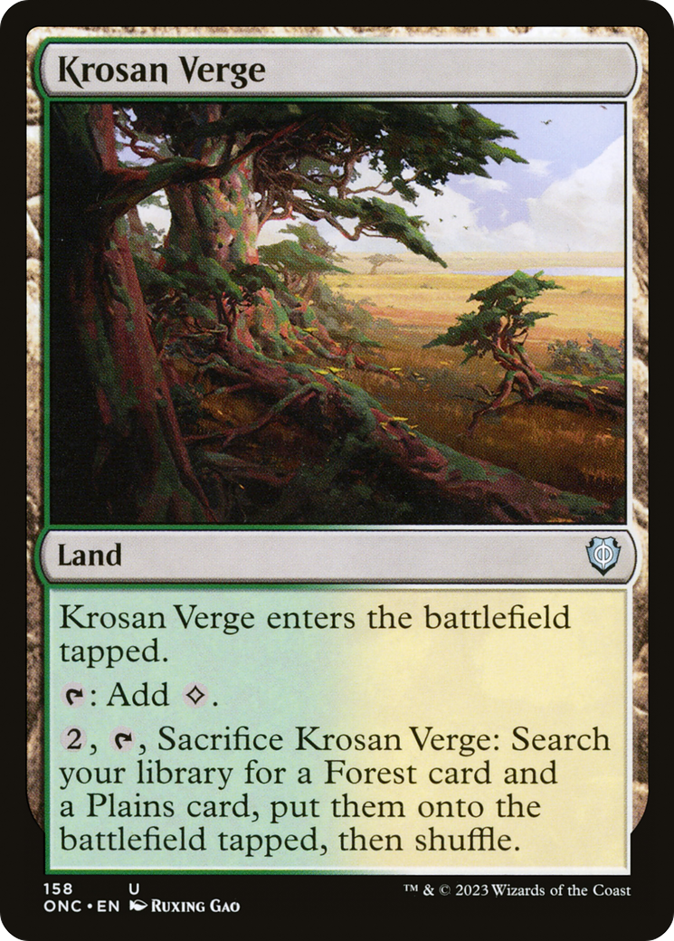 Krosan Verge [Phyrexia: All Will Be One Commander] | Gaming Infinity