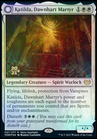 Katilda, Dawnhart Martyr // Katilda's Rising Dawn [Innistrad: Crimson Vow Prerelease Promos] | Gaming Infinity