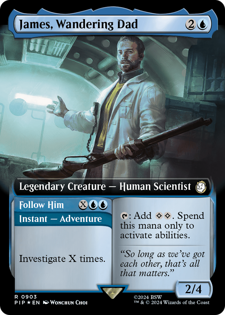 James, Wandering Dad // Follow Him (Extended Art) (Surge Foil) [Fallout] | Gaming Infinity