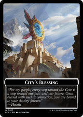 City's Blessing // Vampire (0004) Double-Sided Token [The Lost Caverns of Ixalan Commander Tokens] | Gaming Infinity