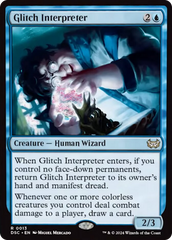 Glitch Interpreter (Extended Art) [Duskmourn: House of Horror Commander] | Gaming Infinity