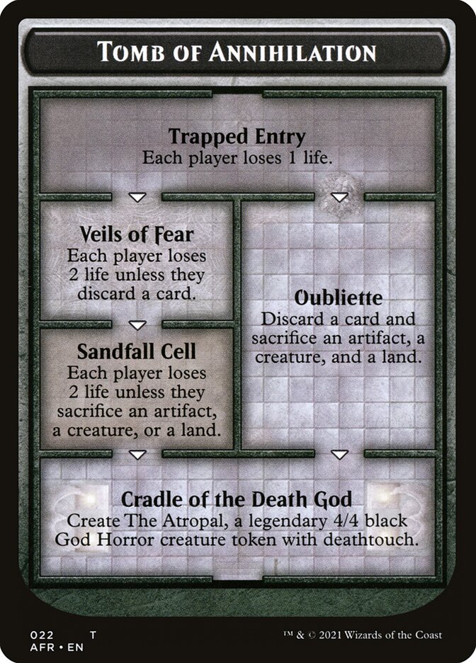 Dungeon of the Mad Mage // Tomb of Annihilation Double-Sided Token [Dungeons & Dragons: Adventures in the Forgotten Realms Tokens] | Gaming Infinity