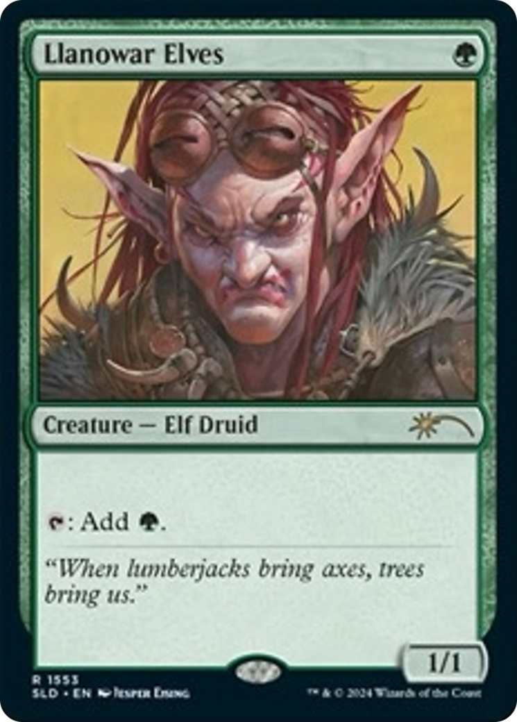 Llanowar Elves (1553) (Rainbow Foil) [Secret Lair Drop Series] | Gaming Infinity