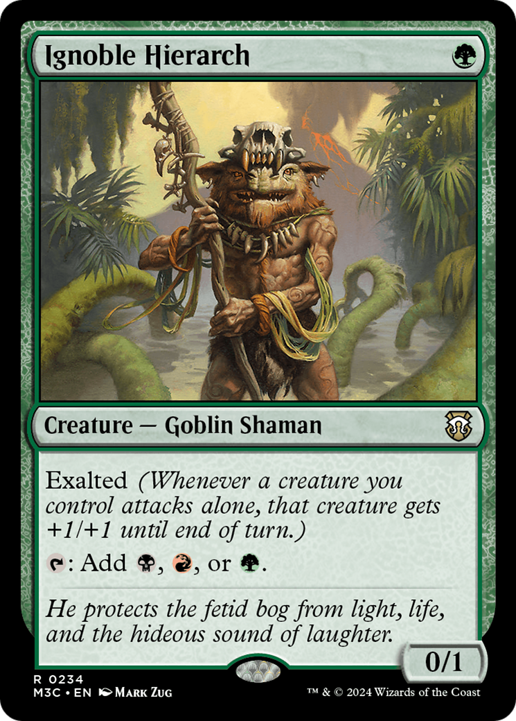 Ignoble Hierarch (Ripple Foil) [Modern Horizons 3 Commander] | Gaming Infinity