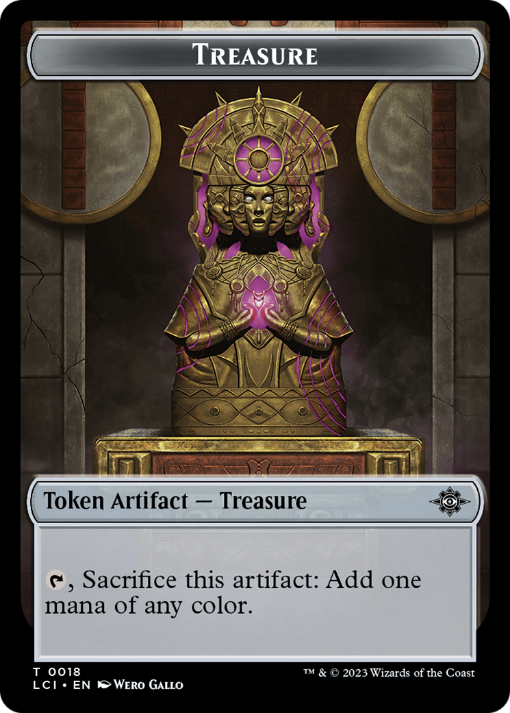 Treasure (0018) // Golem Double-Sided Token [The Lost Caverns of Ixalan Tokens] | Gaming Infinity