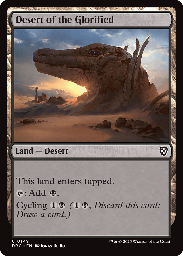 Desert of the Glorified [Aetherdrift Commander] | Gaming Infinity