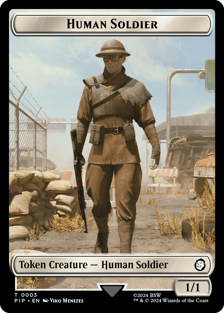 Treasure (0018) // Human Soldier Double-Sided Token [Fallout Tokens] | Gaming Infinity