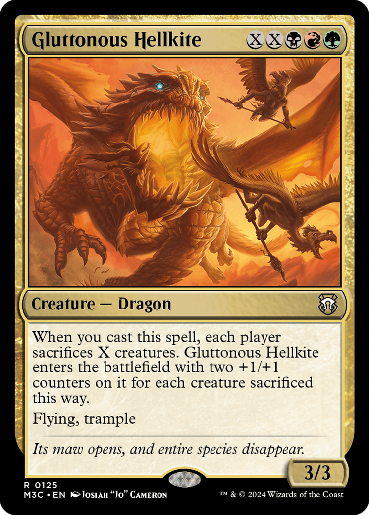 Gluttonous Hellkite [Modern Horizons 3 Commander] | Gaming Infinity