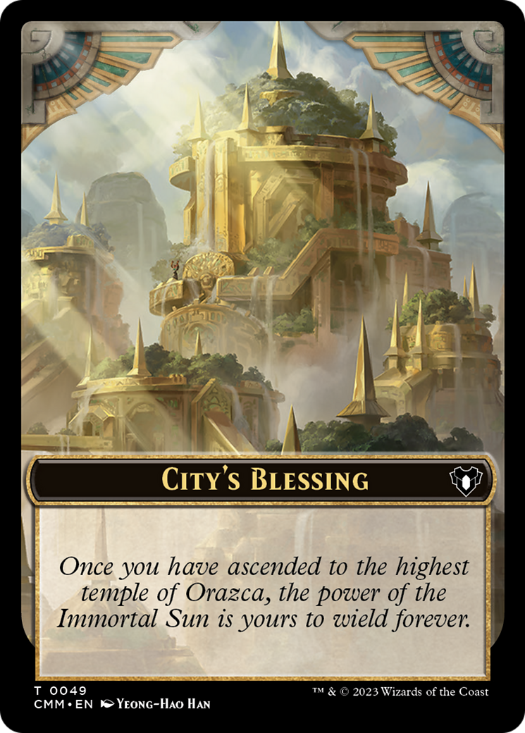 City's Blessing // Construct (0075) Double-Sided Token [Commander Masters Tokens] | Gaming Infinity