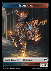 Treasure // Elemental (0037) Double-Sided Token [Commander Masters Tokens] | Gaming Infinity