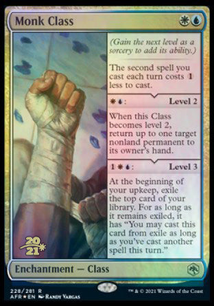 Monk Class [Dungeons & Dragons: Adventures in the Forgotten Realms Prerelease Promos] | Gaming Infinity
