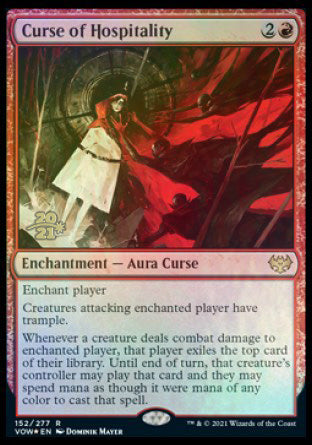 Curse of Hospitality [Innistrad: Crimson Vow Prerelease Promos] | Gaming Infinity