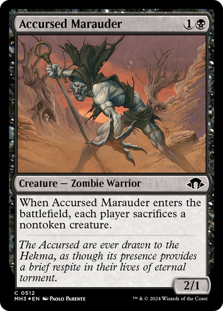 Accursed Marauder (Ripple Foil) [Modern Horizons 3] | Gaming Infinity