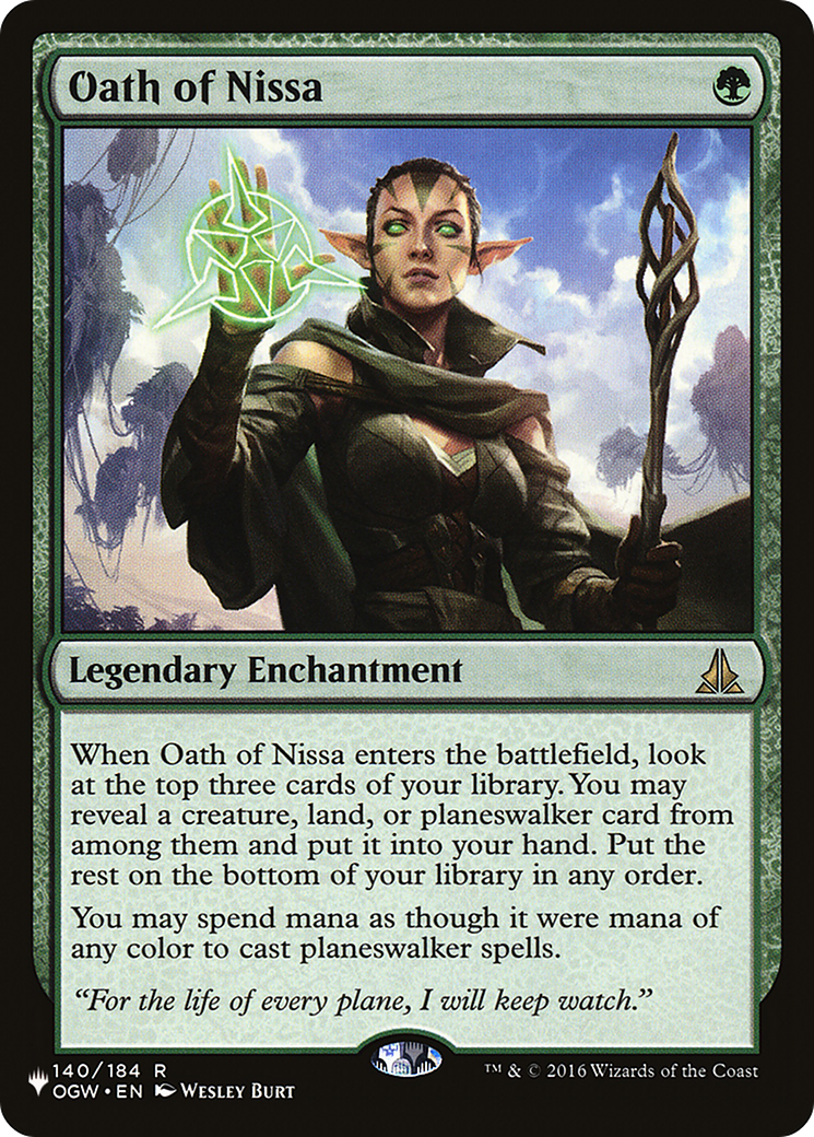 Oath of Nissa [The List] | Gaming Infinity