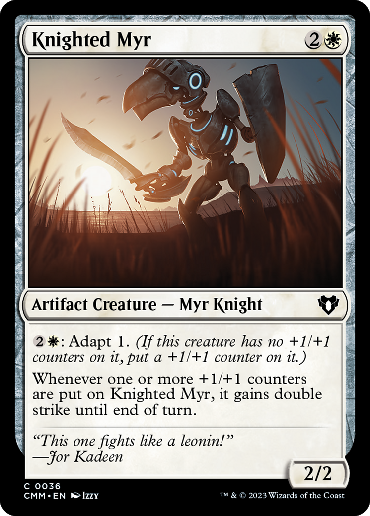 Knighted Myr [Commander Masters] | Gaming Infinity