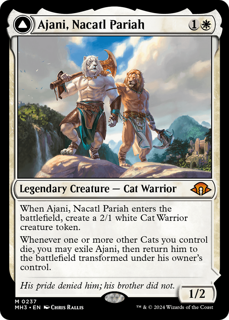 Ajani, Nacatl Pariah // Ajani, Nacatl Avenger [Modern Horizons 3] | Gaming Infinity