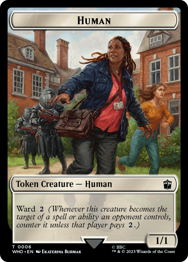 Human (0006) // Fish Double-Sided Token [Doctor Who Tokens] | Gaming Infinity