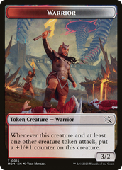 Warrior // Thopter Double-Sided Token [March of the Machine Tokens] | Gaming Infinity