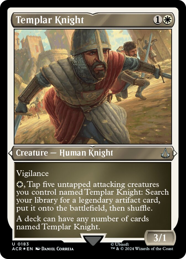 Templar Knight (Foil Etched) [Assassin's Creed] | Gaming Infinity