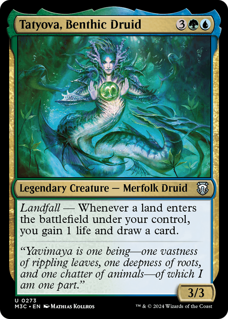 Tatyova, Benthic Druid (Ripple Foil) [Modern Horizons 3 Commander] | Gaming Infinity