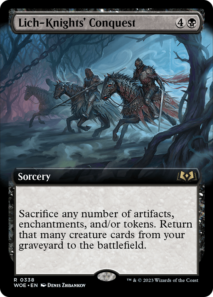 Lich-Knights' Conquest (Extended Art) [Wilds of Eldraine] | Gaming Infinity