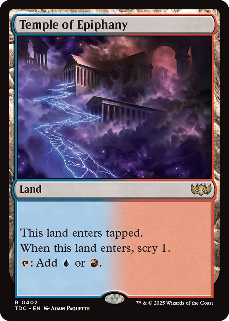 Temple of Epiphany [Tarkir: Dragonstorm Commander] | Gaming Infinity