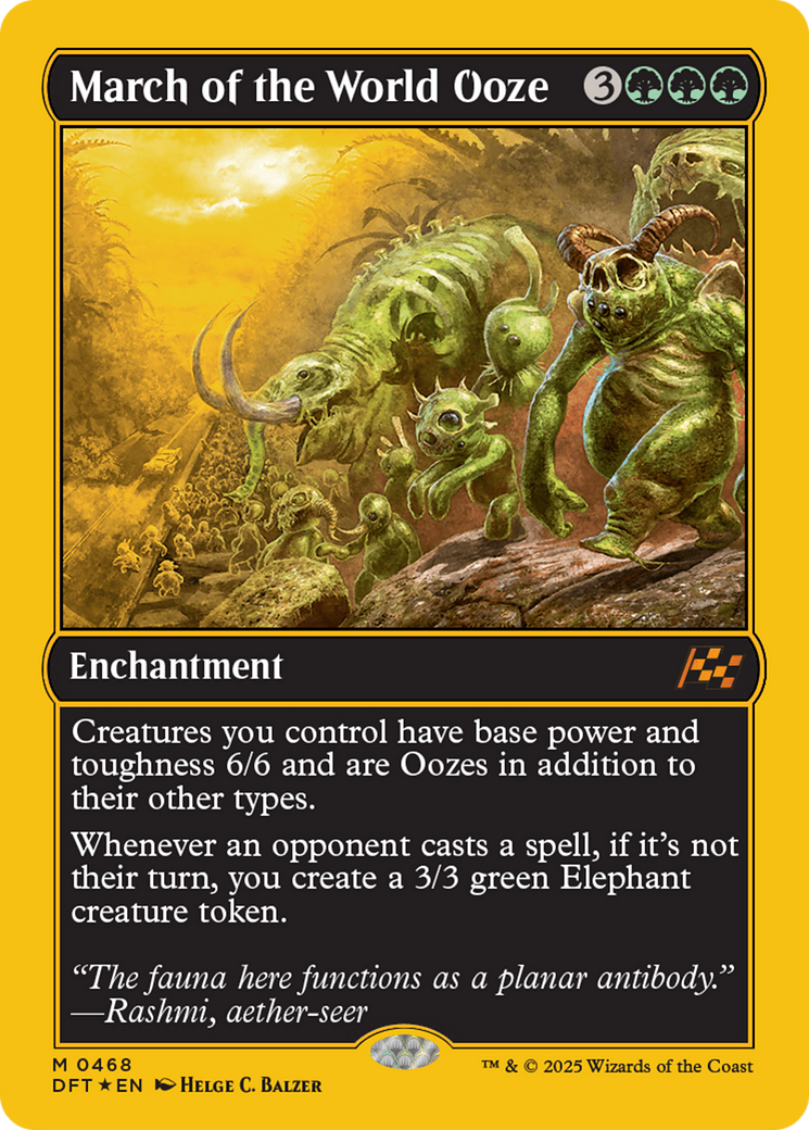 March of the World Ooze (First-Place Foil) [Aetherdrift] | Gaming Infinity