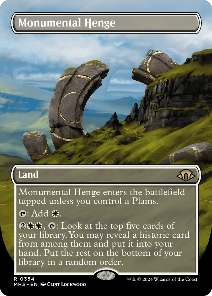 Monumental Henge (Borderless) [Modern Horizons 3] | Gaming Infinity
