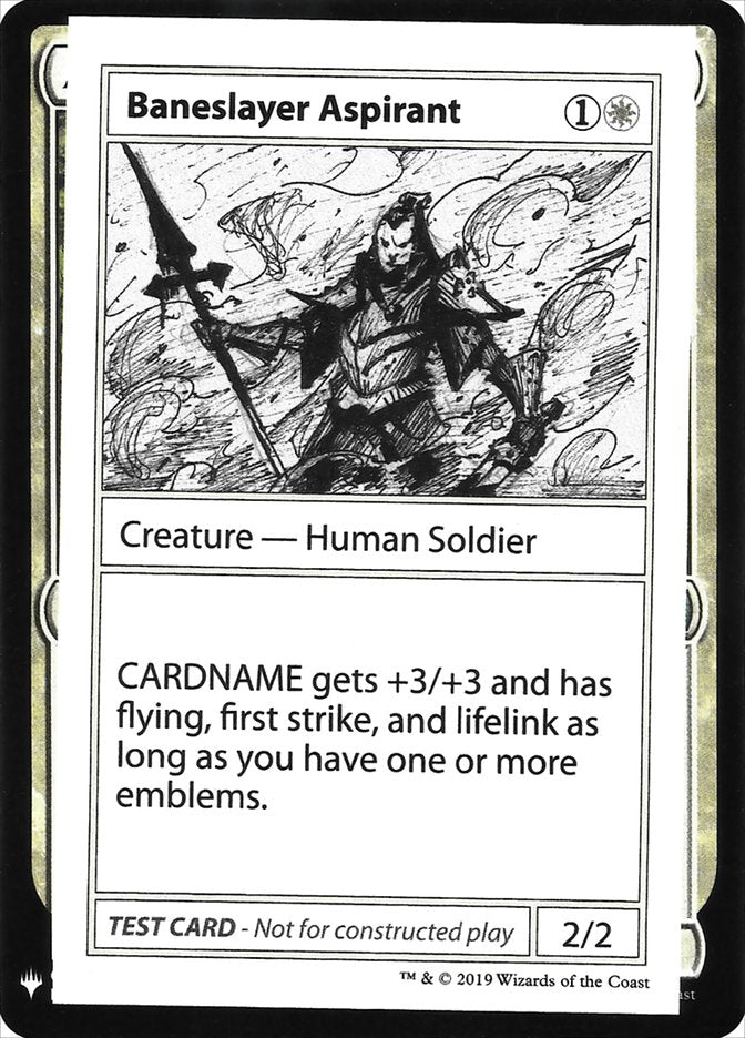 Baneslayer Aspirant [Mystery Booster Playtest Cards] | Gaming Infinity