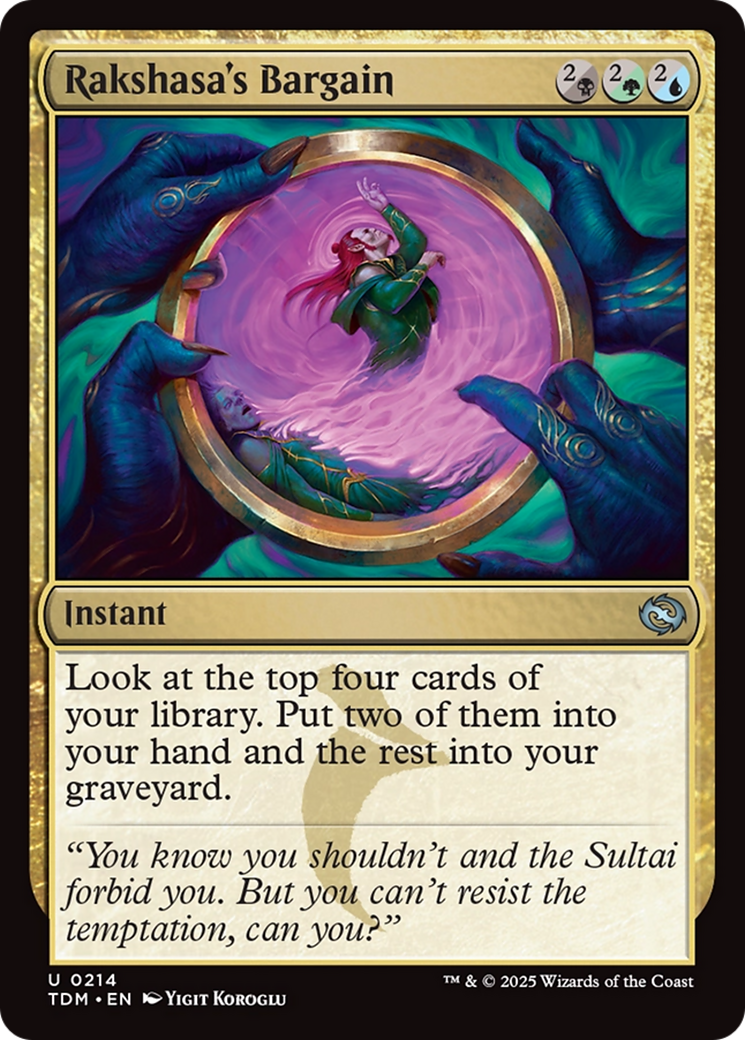 Rakshasa's Bargain [Tarkir: Dragonstorm] | Gaming Infinity