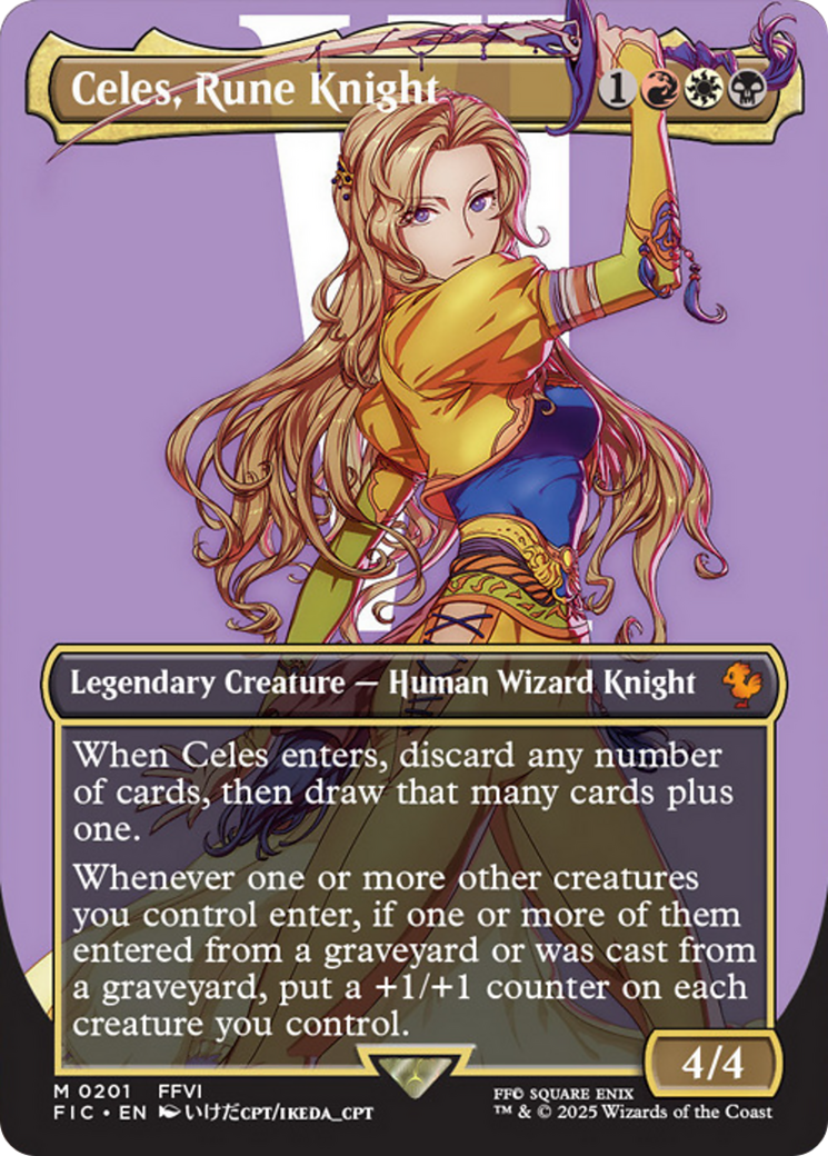Celes, Rune Knight (Borderless) [FINAL FANTASY Commander] | Gaming Infinity