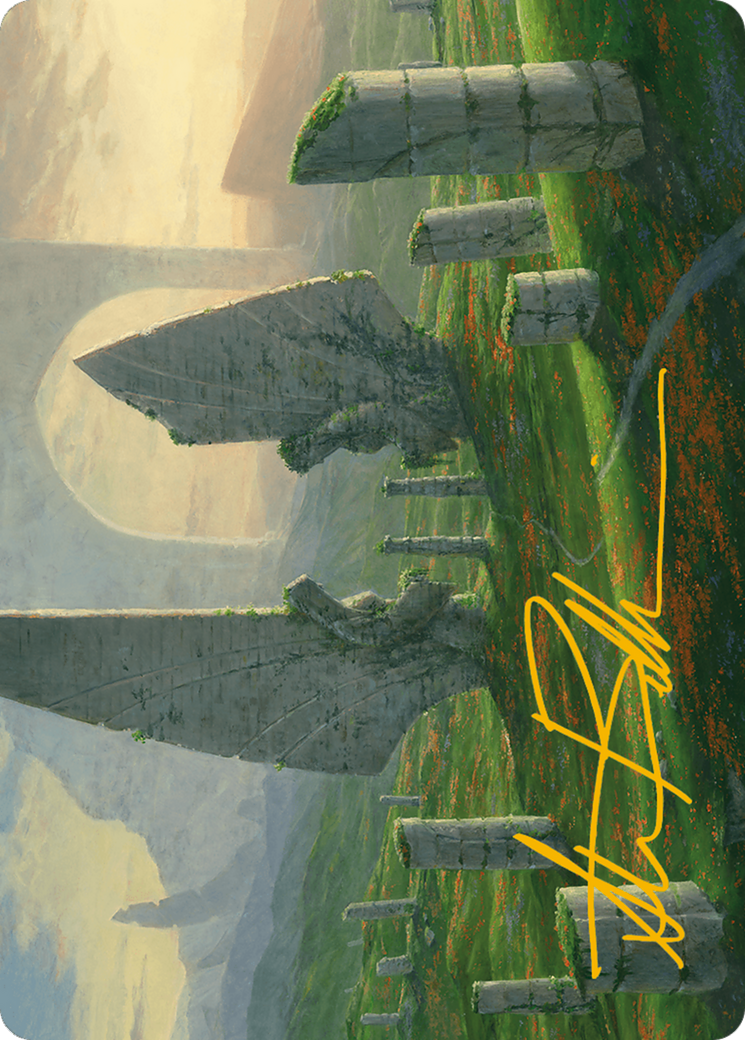 Monumental Henge Art Card (Gold-Stamped Signature) [Modern Horizons 3 Art Series] | Gaming Infinity