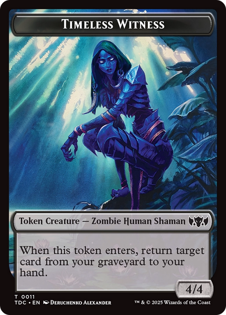 Goat // Timeless Witness Double-Sided Token [Tarkir: Dragonstorm Commander Tokens] | Gaming Infinity