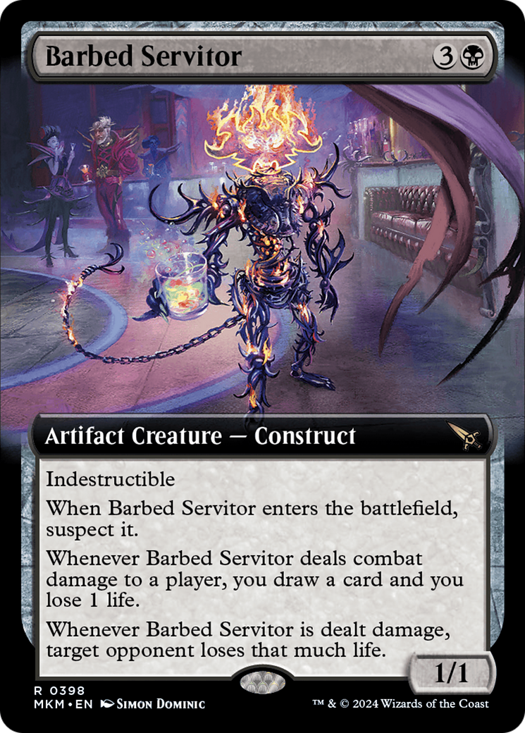 Barbed Servitor (Extended Art) [Murders at Karlov Manor] | Gaming Infinity