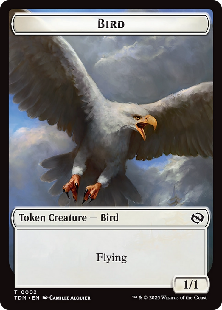 Thopter // Bird Double-Sided Token [Tarkir: Dragonstorm Commander Tokens] | Gaming Infinity