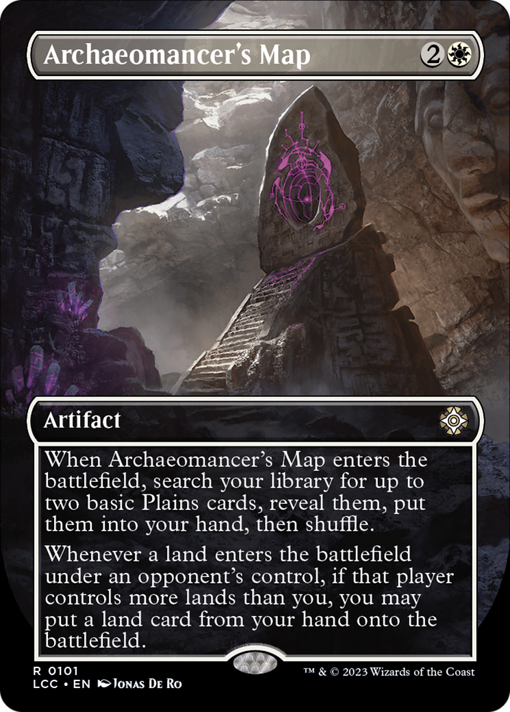 Archaeomancer's Map (Borderless) [The Lost Caverns of Ixalan Commander] | Gaming Infinity