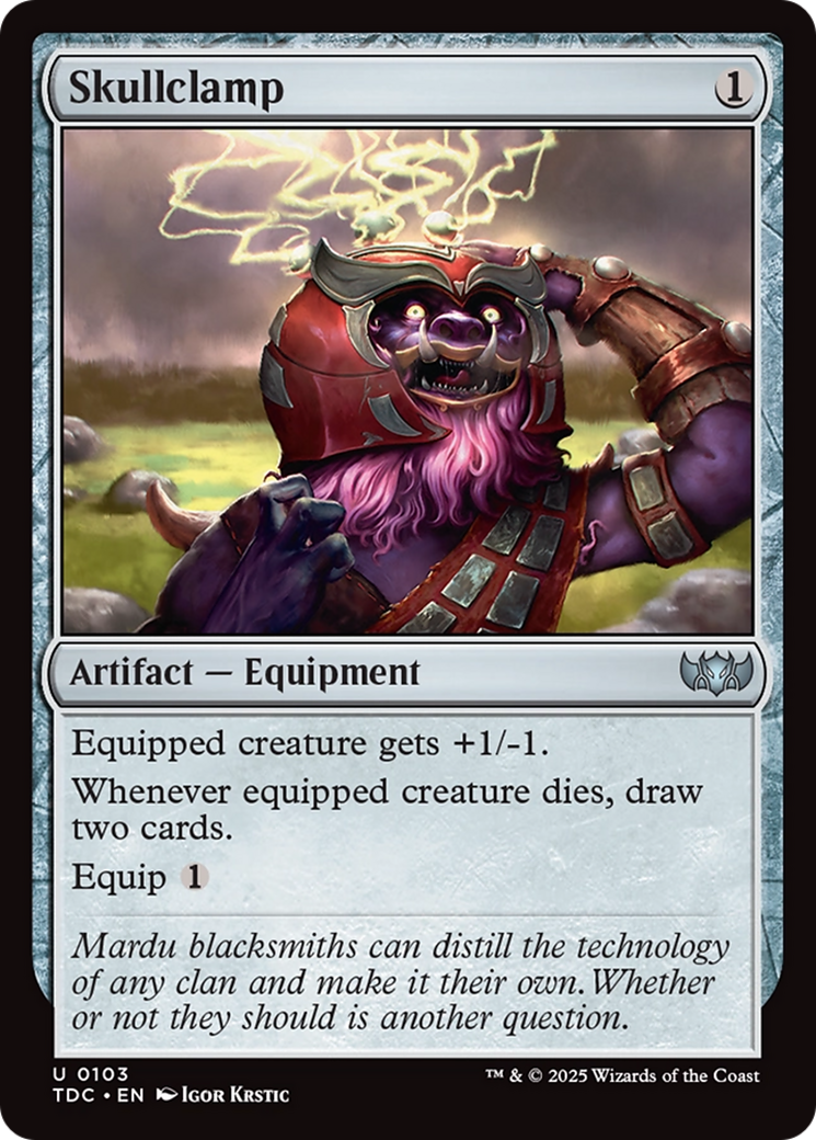 Skullclamp [Tarkir: Dragonstorm Commander] | Gaming Infinity