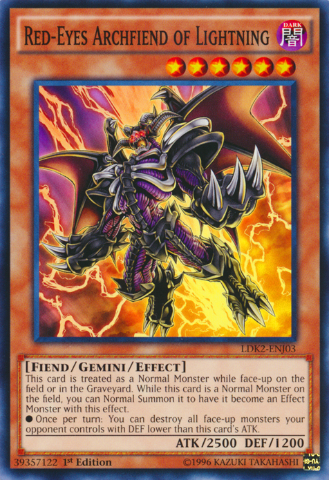Red-Eyes Archfiend of Lightning [LDK2-ENJ03] Common | Gaming Infinity