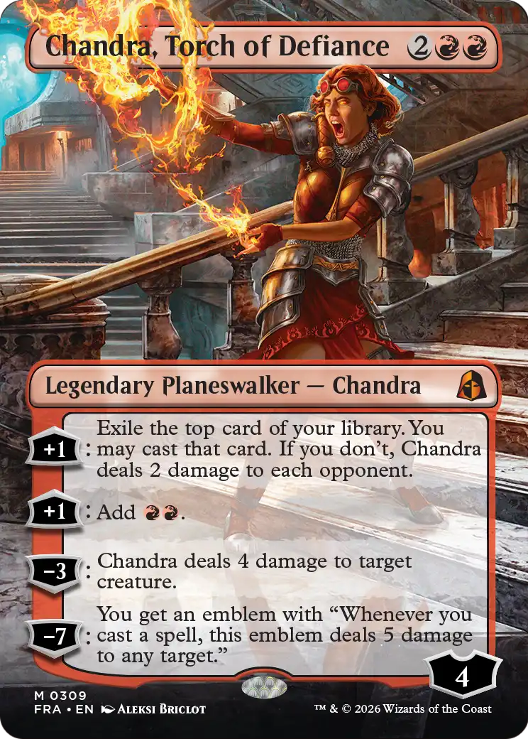 Chandra, Torch of Defiance (Borderless) [Reality Fracture] | Gaming Infinity