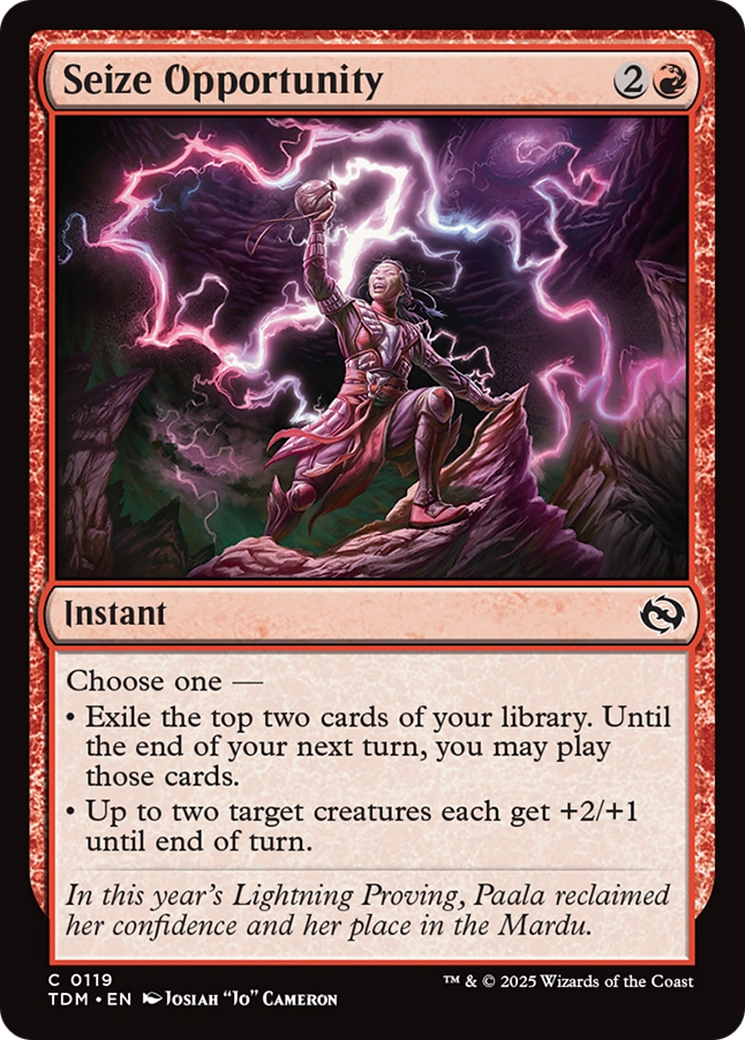 Seize Opportunity [Tarkir: Dragonstorm] | Gaming Infinity