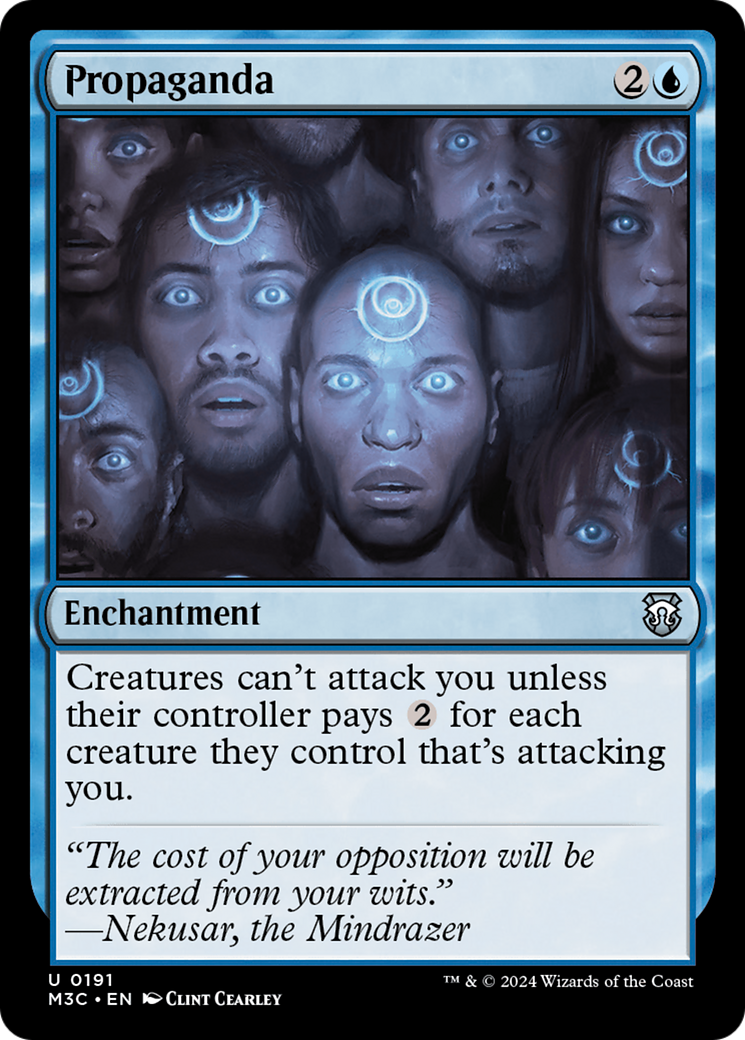 Propaganda (Ripple Foil) [Modern Horizons 3 Commander] | Gaming Infinity