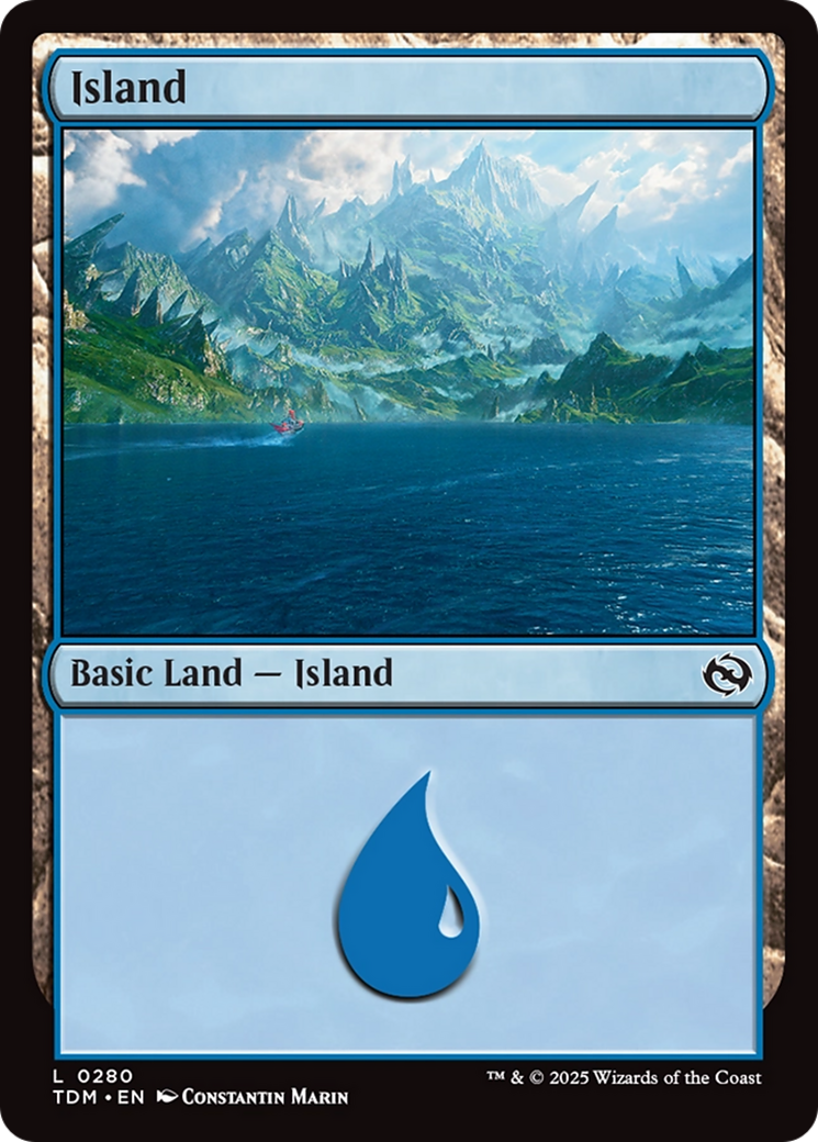 Island (0280) [Tarkir: Dragonstorm] | Gaming Infinity