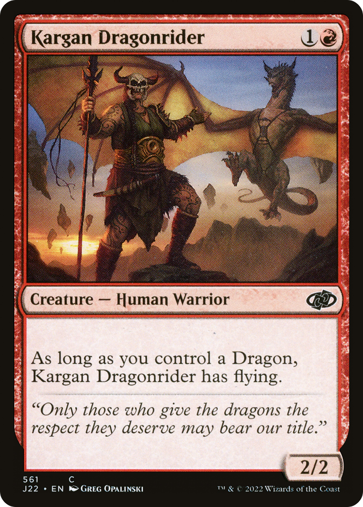 Kargan Dragonrider [Jumpstart 2022] | Gaming Infinity