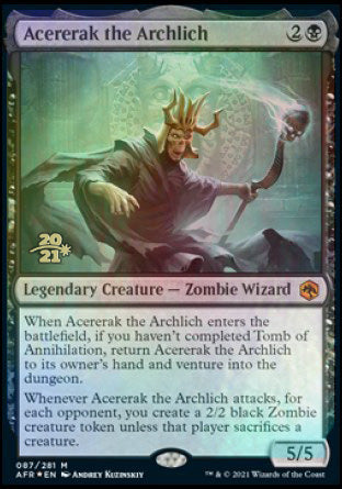 Acererak the Archlich [Dungeons & Dragons: Adventures in the Forgotten Realms Prerelease Promos] | Gaming Infinity