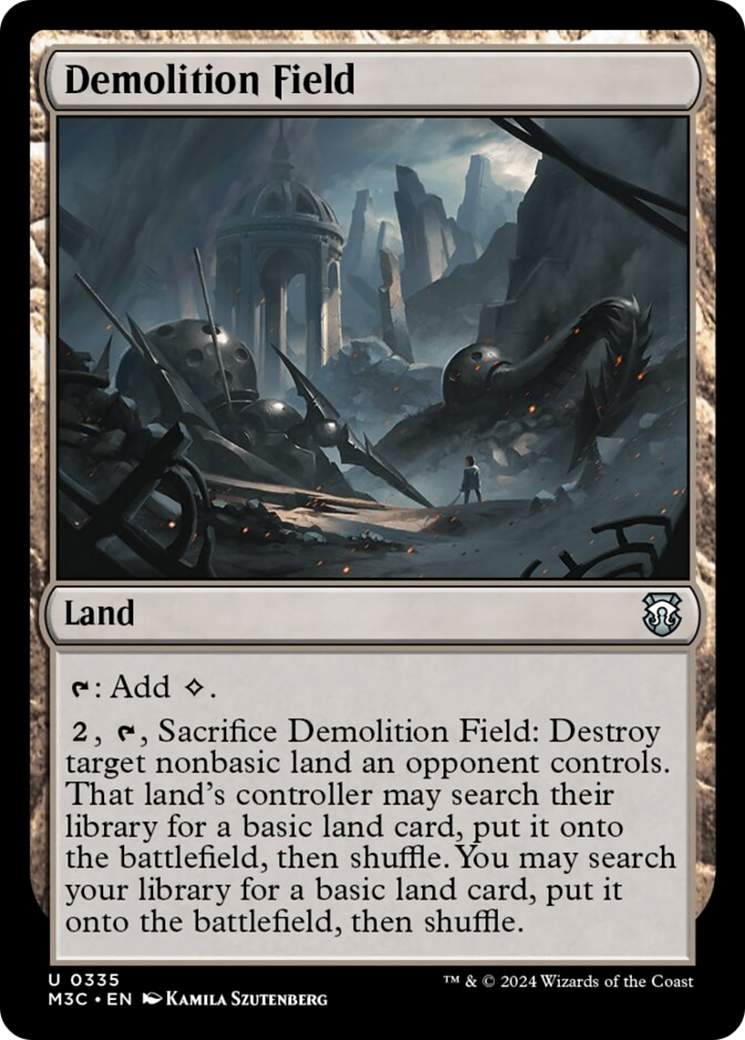 Demolition Field (Ripple Foil) [Modern Horizons 3 Commander] | Gaming Infinity