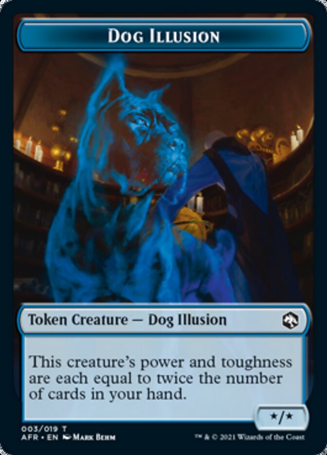 Dog Illusion // Mordenkainen Emblem Double-Sided Token [Dungeons & Dragons: Adventures in the Forgotten Realms Tokens] | Gaming Infinity