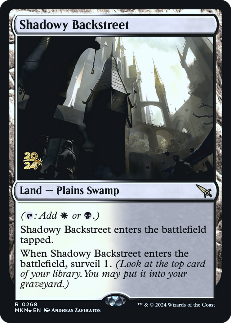 Shadowy Backstreet [Murders at Karlov Manor Prerelease Promos] | Gaming Infinity