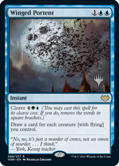 Winged Portent (Promo Pack) [Innistrad: Crimson Vow Promos] | Gaming Infinity