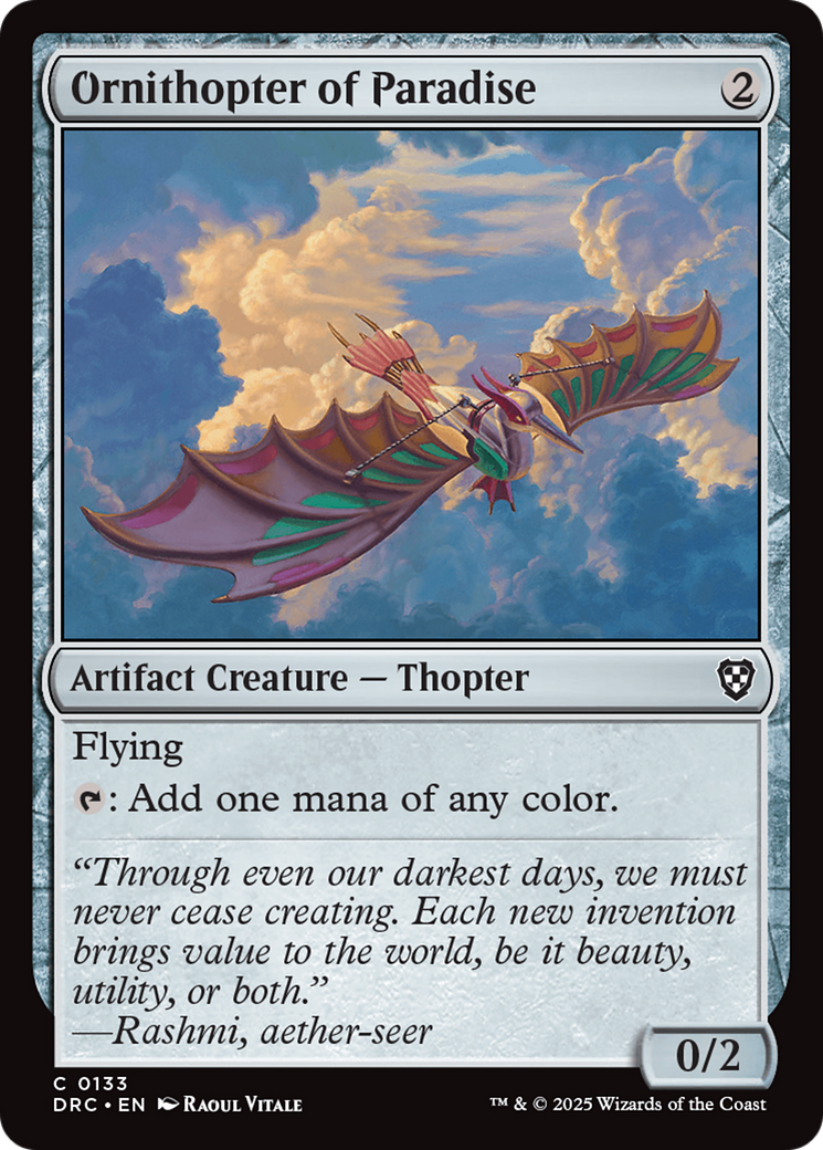 Ornithopter of Paradise [Aetherdrift Commander] | Gaming Infinity